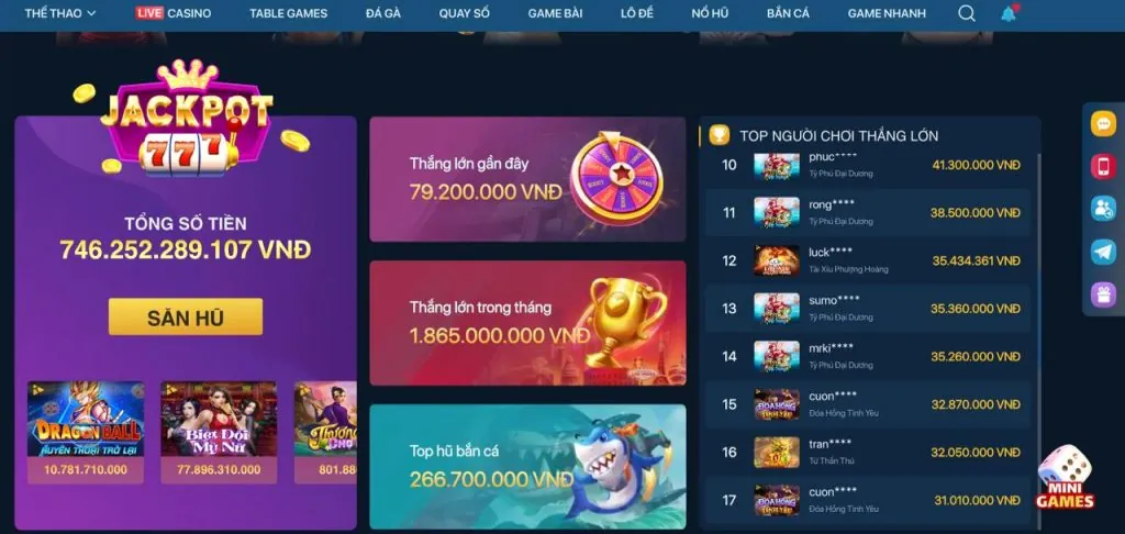 Hình ảnh khuyến mãi slot game thomo38